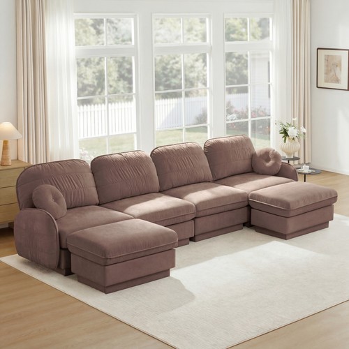 137 shaped chenille sofa - 137",